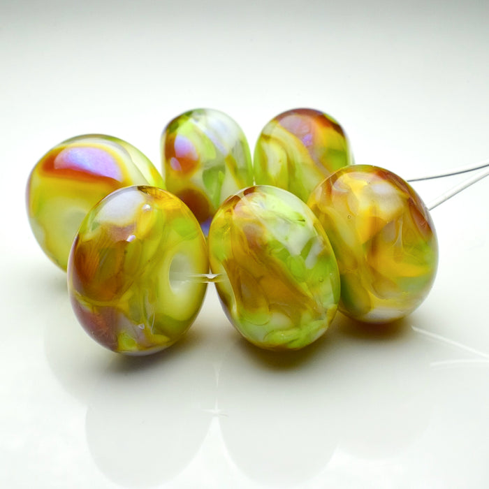 Springtime: Handmade Lampwork Glass Beads