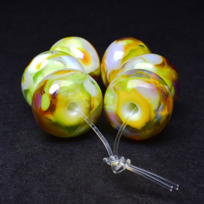 Springtime: Handmade Lampwork Glass Beads