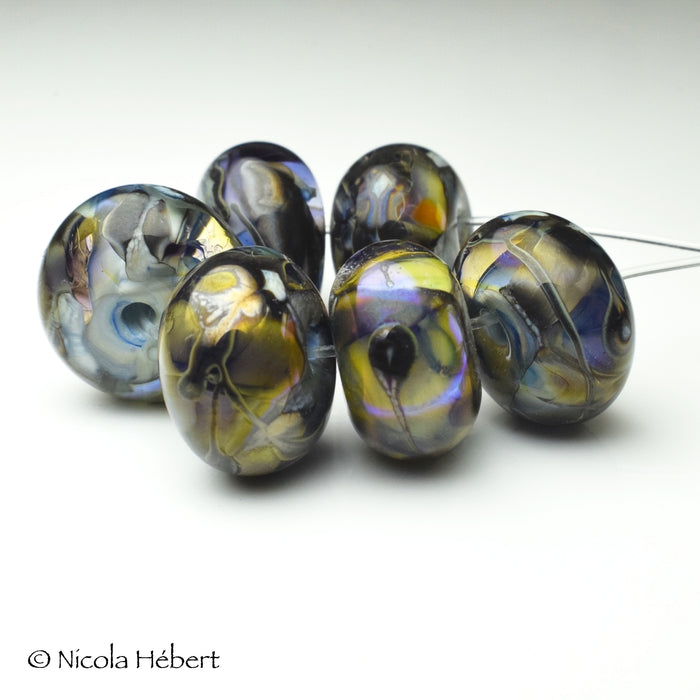Cosmic Stained Glass: Handmade Lampwork Glass Beads
