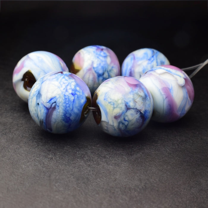 Hydrangeas: Handmade Lampwork Glass Beads