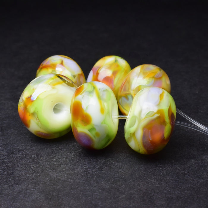 Springtime: Handmade Lampwork Glass Beads