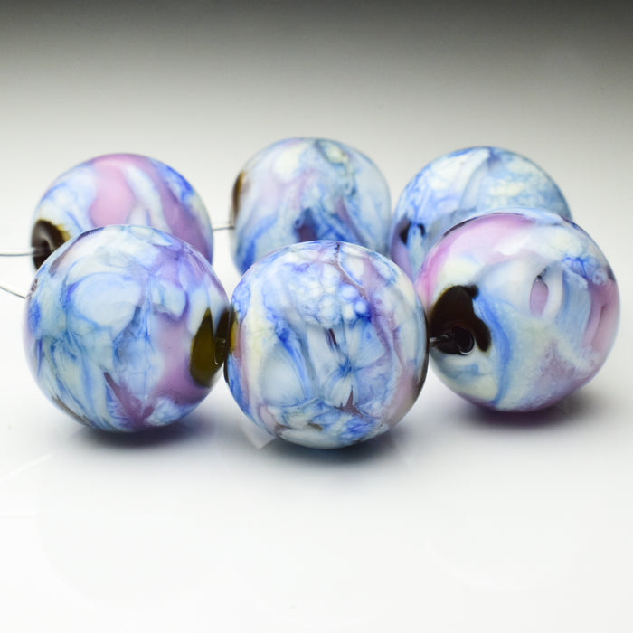 Hydrangeas: Handmade Lampwork Glass Beads