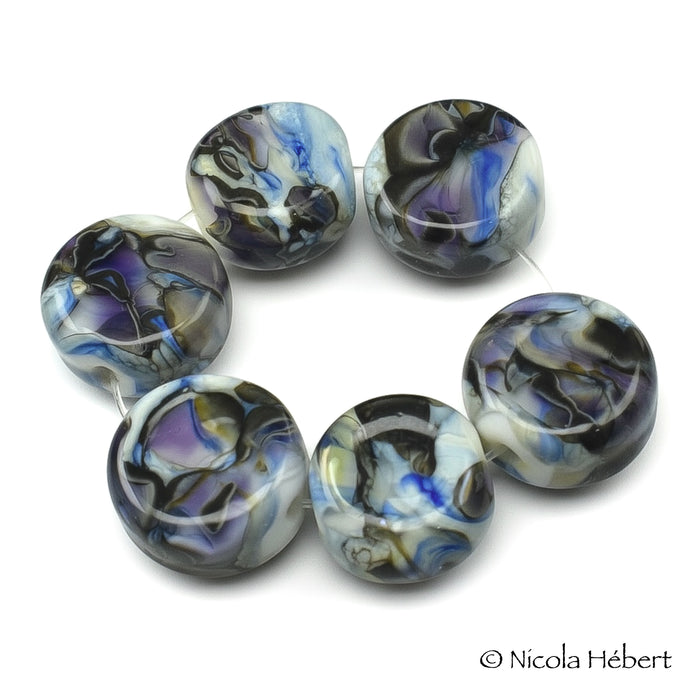 Artisanal Swirl: Handmade Lampwork Glass Beads