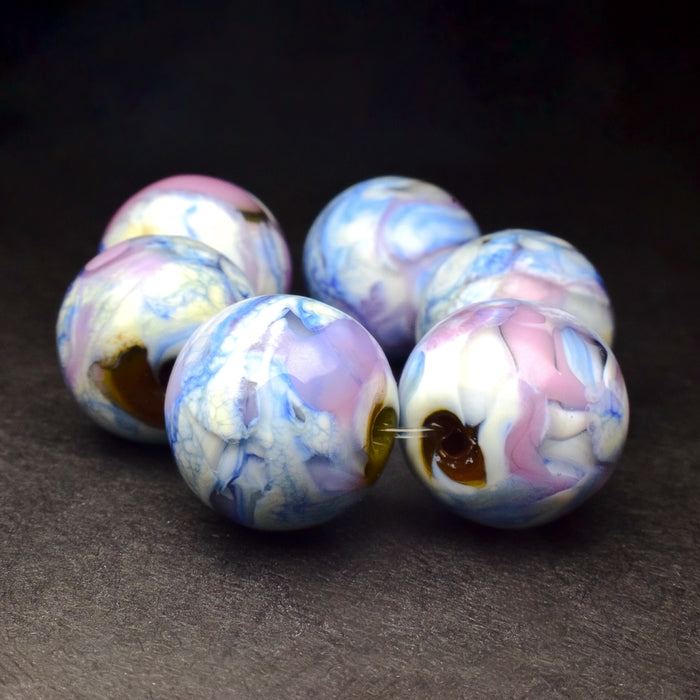 Hydrangeas: Handmade Lampwork Glass Beads
