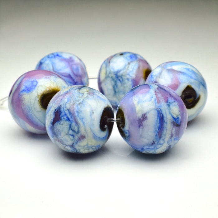 Hydrangeas: Handmade Lampwork Glass Beads