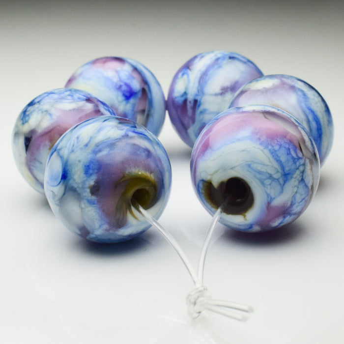 Hydrangeas: Handmade Lampwork Glass Beads