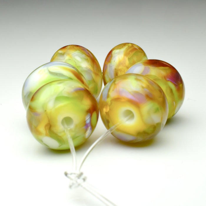 Springtime: Handmade Lampwork Glass Beads