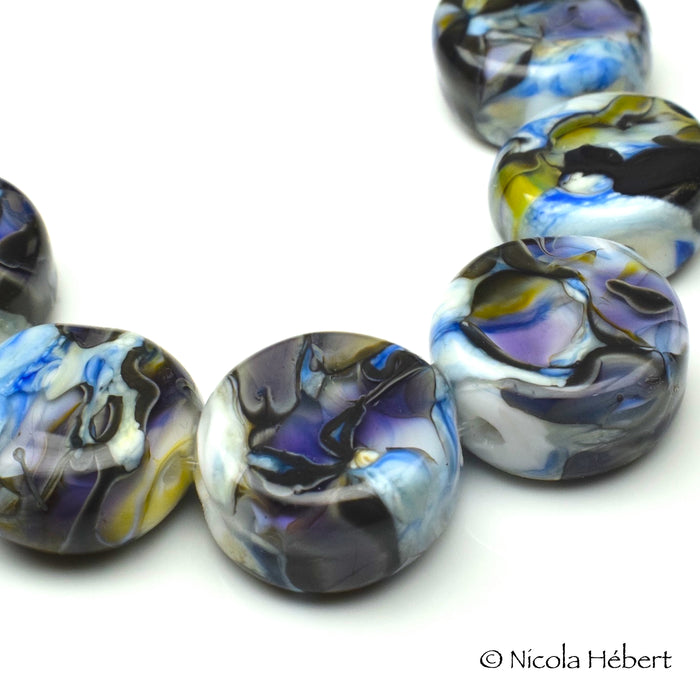 Artisanal Swirl: Handmade Lampwork Glass Beads