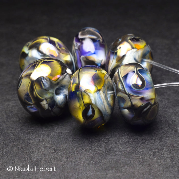 Cosmic Stained Glass: Handmade Lampwork Glass Beads