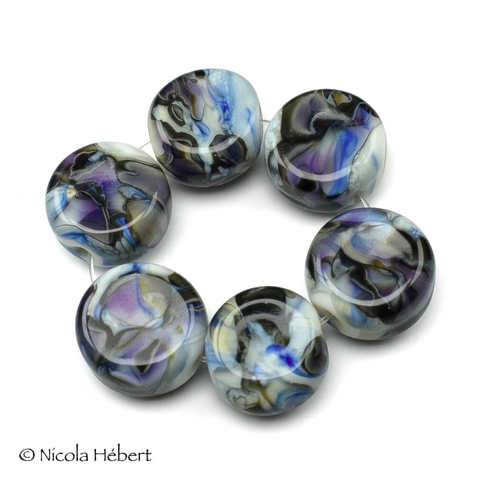 Artisanal Swirl: Handmade Lampwork Glass Beads
