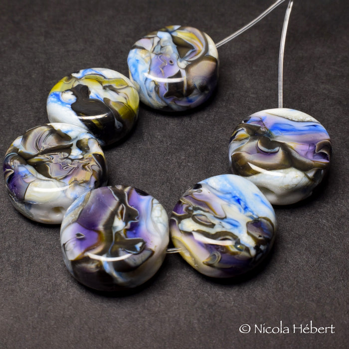 Artisanal Swirl: Handmade Lampwork Glass Beads