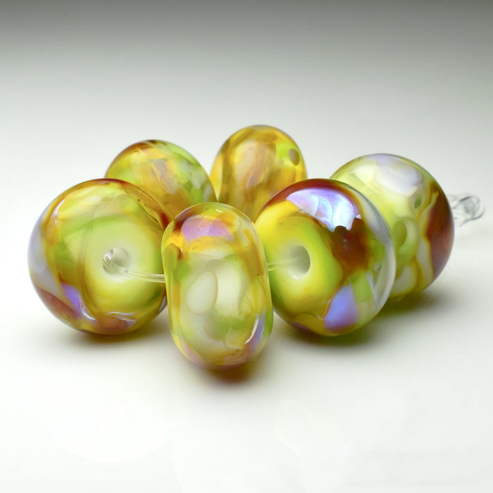 Springtime: Handmade Lampwork Glass Beads